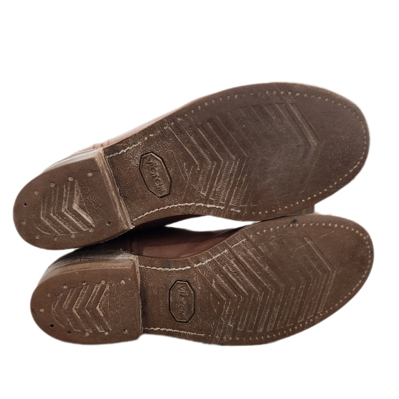 VINTAGE KNAPP WORK LEATHER BOOTS Vibram sole, Men's 10.5 - Picture 5 of 10